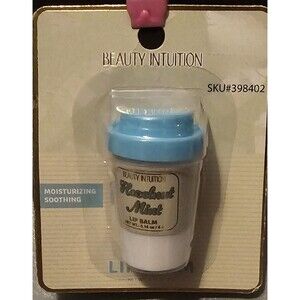 Beauty Intuition Hazelnut Mint Flavored Coffee Lip Balms Travel .14 Oz New Rare